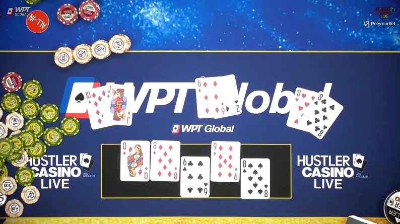 倒霉四条8撞上致命同花顺,痛失6位数底池还没Bad Beat奖