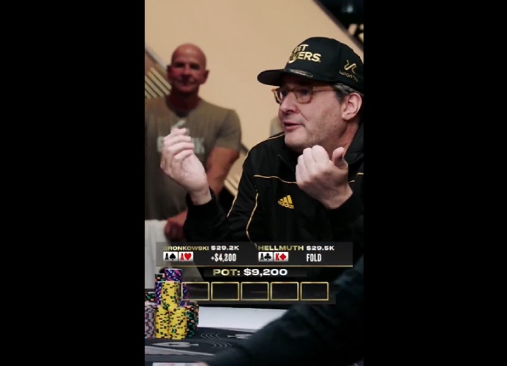 当AK遇到AA,“扑克顽童”上演顶级读牌,死里逃生