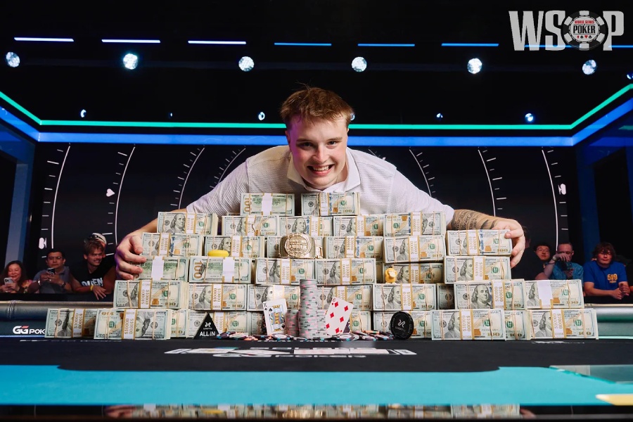Lucas Jumalon赢得2026年WSOP主赛事冠军，奖金1000万美元